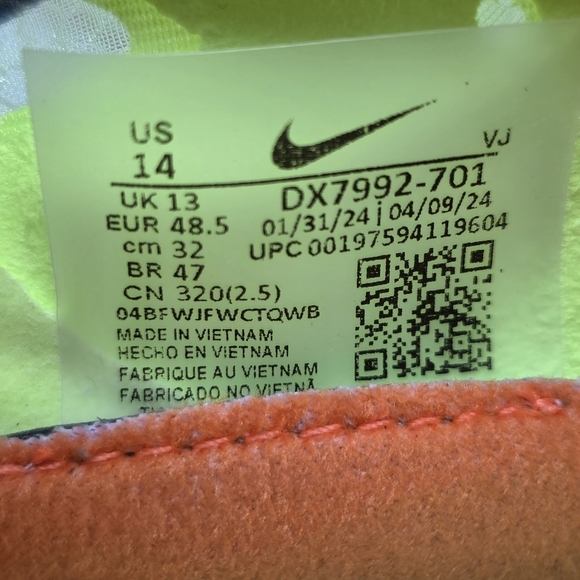 Nike Mens Size 14 ZoomX Dragonfly XC Cross-Country Running Spikes DX7992-701 New - Picture 4 of 10